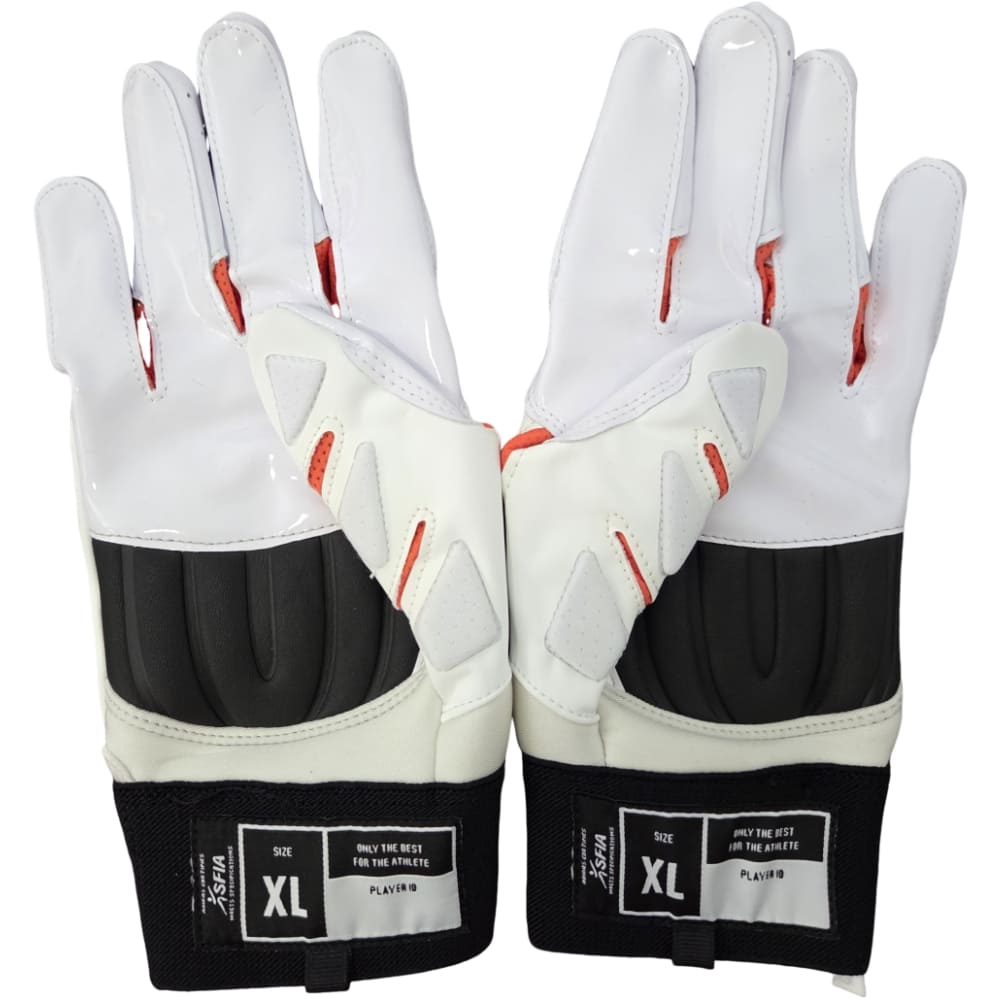 PlaymakerBase: American Football Handschuhe Adidas Freak Max 2.0 Weiß-Orange Produktbild 1